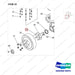 NR12-00328 Driving Wheel,Vertical Type (Mechanical Steering) - parts diagram, item 33 shown - genuine Doosan / Bobcat forklift part
