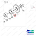 NR12-00338 Driving Wheel,Vertical Type (Mechanical Steering) - parts diagram, item 43 shown - genuine Doosan / Bobcat forklift part