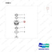 NR12-00358 Hydroulic Cylinder - parts diagram, item 3 shown - genuine Doosan / Bobcat forklift part