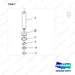 NR12-00362 Hydroulic Cylinder - parts diagram, item 7 shown - genuine Doosan / Bobcat forklift part
