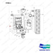 NR12-00384 Electrial Assembly Unit - full parts diagram, item 4 marked - genuine Doosan / Bobcat forklift part