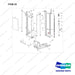 NR12-00398 Final Assembly -  Mast (Two Level) - full parts diagram, item 23 marked - genuine Doosan / Bobcat forklift part