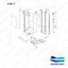 NR12-00433 Final Assembly -  Mast (Two Level) - full parts diagram, item 17 marked - genuine Doosan / Bobcat forklift part