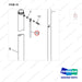NR12-00445 Oil Cylinder - parts diagram, item 10 shown - genuine Doosan / Bobcat forklift part