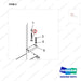 NR12-00465 Straddle-Legs Assembly - parts diagram, item 2 shown - genuine Doosan / Bobcat forklift part
