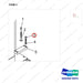 NR12-00466 Straddle-Legs Assembly - parts diagram, item 3 shown - genuine Doosan / Bobcat forklift part