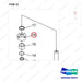 NR12-00511 Oil Cylinder - parts diagram, item 16 shown - genuine Doosan / Bobcat forklift part