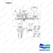 NR12-00575 Electrial Assembly Unit - full parts diagram, item 21 marked - genuine Doosan / Bobcat forklift part