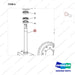 NR14-00031 Front Wheel Assembly - parts diagram, item 6 shown - genuine Doosan / Bobcat forklift part