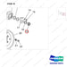 NR14-00042 Front Wheel Assembly - parts diagram, item 19 shown - genuine Doosan / Bobcat forklift part