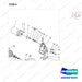 NR14-00062 Drive Axle Assembly - parts diagram, item 6 shown - genuine Doosan / Bobcat forklift part