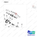 NR14-00094 Drive Axle Assembly - parts diagram, item 51 shown - genuine Doosan / Bobcat forklift part