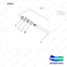 NR14-00148 Long Half-shaft Unit - parts diagram, item 7 shown - genuine Doosan / Bobcat forklift part