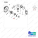 NR14-00162 Reduction Assembly - parts diagram, item 2 shown - genuine Doosan / Bobcat forklift part