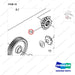 NR14-00169 Reduction Assembly - parts diagram, item 10 shown - genuine Doosan / Bobcat forklift part