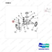 NR14-00205 Steering Axle aAssembly - parts diagram, item 9 shown - genuine Doosan / Bobcat forklift part