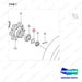 NR14-00212 Steering Wheel - parts diagram, item 7 shown - genuine Doosan / Bobcat forklift part