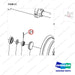 NR14-00213 Steering Axle aAssembly - parts diagram, item 21 shown - genuine Doosan / Bobcat forklift part