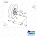 NR14-00227 Steering Axle aAssembly - parts diagram, item 37 shown - genuine Doosan / Bobcat forklift part