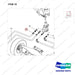 NR14-00263 Hydraulic Steering System - parts diagram, item 16 shown - genuine Doosan / Bobcat forklift part