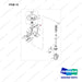 NR14-00274 Steering Gear Assembly - full parts diagram, item 14 marked - genuine Doosan / Bobcat forklift part