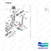 NR14-00280 Steering Gear Assembly - parts diagram, item 20 shown - genuine Doosan / Bobcat forklift part