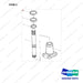 NR14-00302 Connecting shaft - full parts diagram, item 2 marked - genuine Doosan / Bobcat forklift part