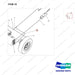 NR14-00315 Brake System - parts diagram, item 10 shown - genuine Doosan / Bobcat forklift part