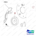 NR14-00325 Hydraulic Brake - parts diagram, item 6 shown - genuine Doosan / Bobcat forklift part