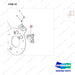 NR14-00327 Hydraulic Brake - parts diagram, item 10 shown - genuine Doosan / Bobcat forklift part