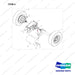 NR14-00360 Drive Axle Assembly - full parts diagram, item 4 marked - genuine Doosan / Bobcat forklift part