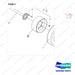 NR14-00364 Long Half-shaft Unit - parts diagram, item 3 shown - genuine Doosan / Bobcat forklift part