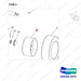 NR14-00375 Steering Axle aAssembly - parts diagram, item 4 shown - genuine Doosan / Bobcat forklift part