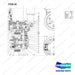 NR14-00457 Driving Wheel - parts diagram, item 45 shown - genuine Doosan / Bobcat forklift part