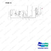 NR14-00510 Hydraulic Line - full parts diagram, item 13 marked - genuine Doosan / Bobcat forklift part