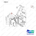 NR14-00533 Scissor forks unit - parts diagram, item 21 shown - genuine Doosan / Bobcat forklift part