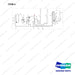 NR14-00567 Hydraulic Line - full parts diagram, item 4 marked - genuine Doosan / Bobcat forklift part