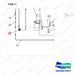 NR14-00573 Hydraulic Line - parts diagram, item 11 shown - genuine Doosan / Bobcat forklift part