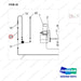 NR14-00583 Hydraulic Line - parts diagram, item 25 shown - genuine Doosan / Bobcat forklift part