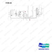 NR14-00586 Hydraulic Line - full parts diagram, item 28 marked - genuine Doosan / Bobcat forklift part