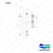 NR14-00601 Oil Cylinder Unit(Triple Mast Middle Oil Cylinder) - full parts diagram, item 4 marked - genuine Doosan / Bobcat forklift part