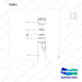 NR14-00609 Oil Cylinder Unit(Forward Oil Cylinder) - parts diagram, item 4 shown - genuine Doosan / Bobcat forklift part
