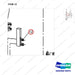 NR14-00650 Relocation Mechanism (Mechanical Steering) - parts diagram, item 12 shown - genuine Doosan / Bobcat forklift part
