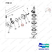NR14-00689 Pump - parts diagram, item 34 shown - genuine Doosan / Bobcat forklift part