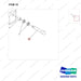 NR14-00703 Pedal Brake Assembly - parts diagram, item 10 shown - genuine Doosan / Bobcat forklift part