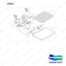 NR14-01072 Pedal Assembly - full parts diagram, item 9 marked - genuine Doosan / Bobcat forklift part