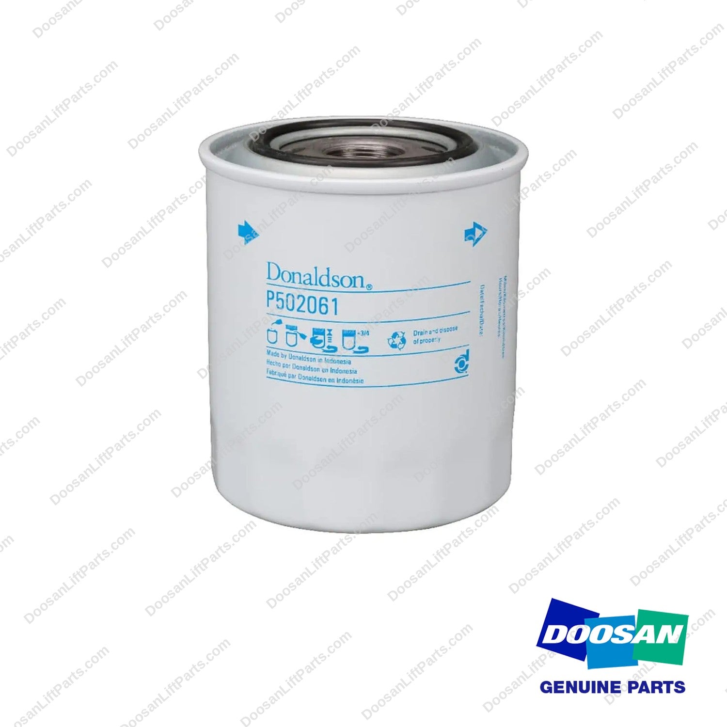 P502061 - Lube Filter - photo 2 - genuine Doosan / Bobcat forklift part