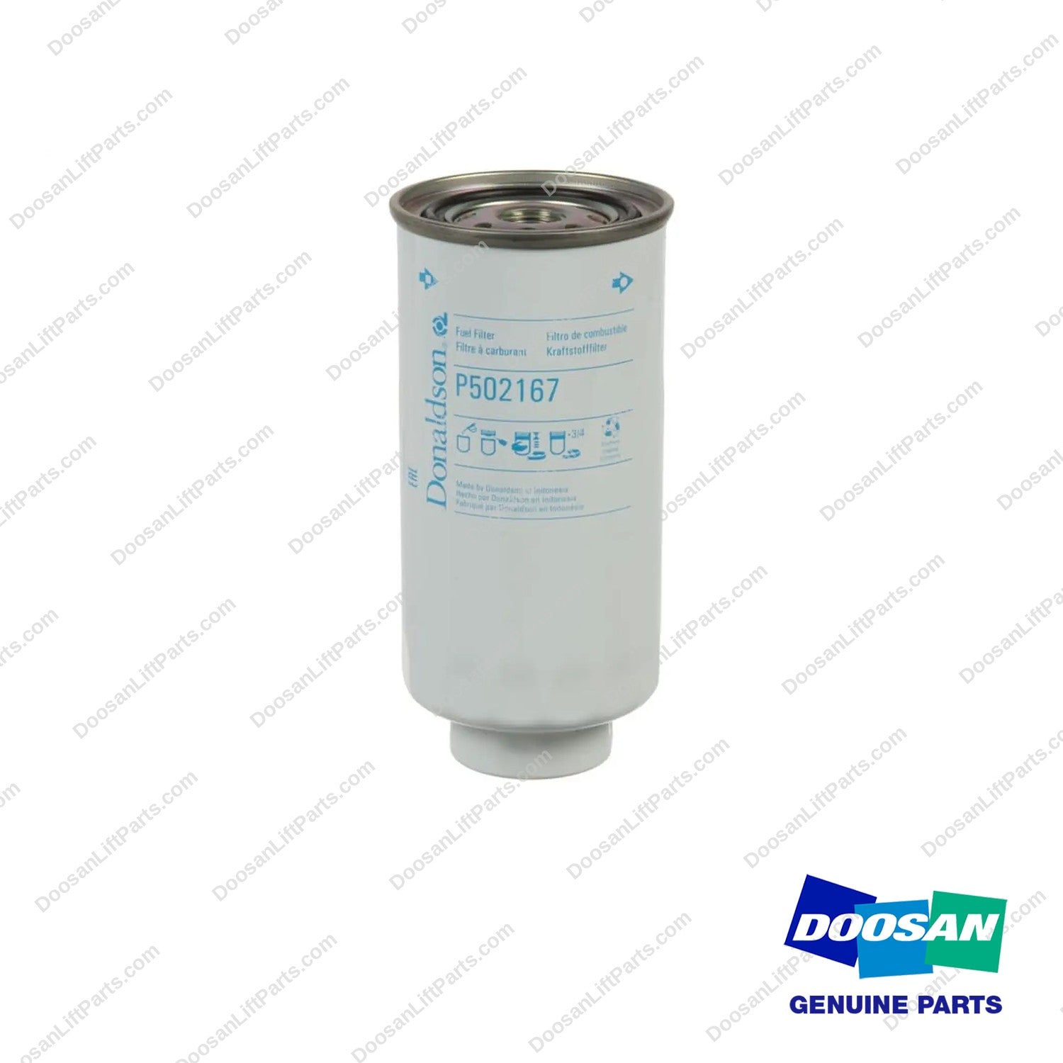 P502167 - Fuel Filter - photo 2 - genuine Doosan / Bobcat forklift part