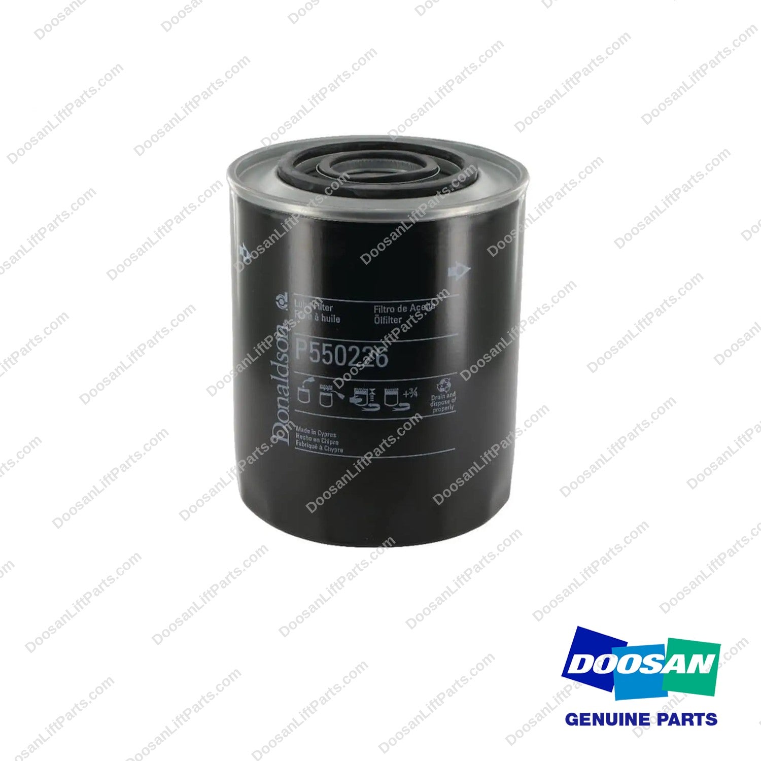 P550226 - Lube Filter - photo 2 - genuine Doosan / Bobcat forklift part