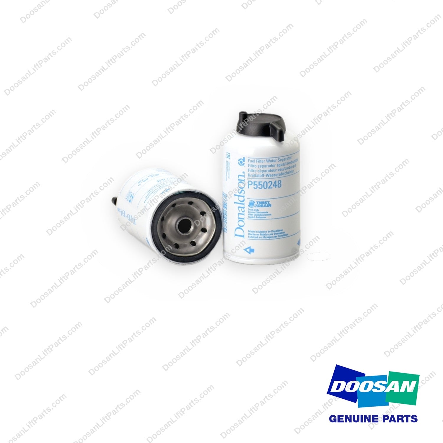 P550248 - Ff/ws Filter (Pack of 12) - OEM Doosan Daewoo Bobcat